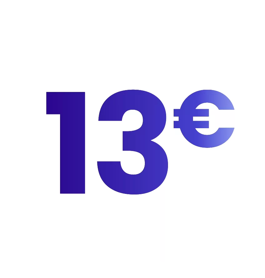 13€